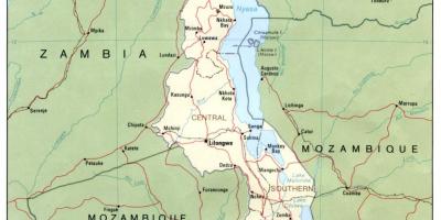 Карта на улиците блантайр Малави